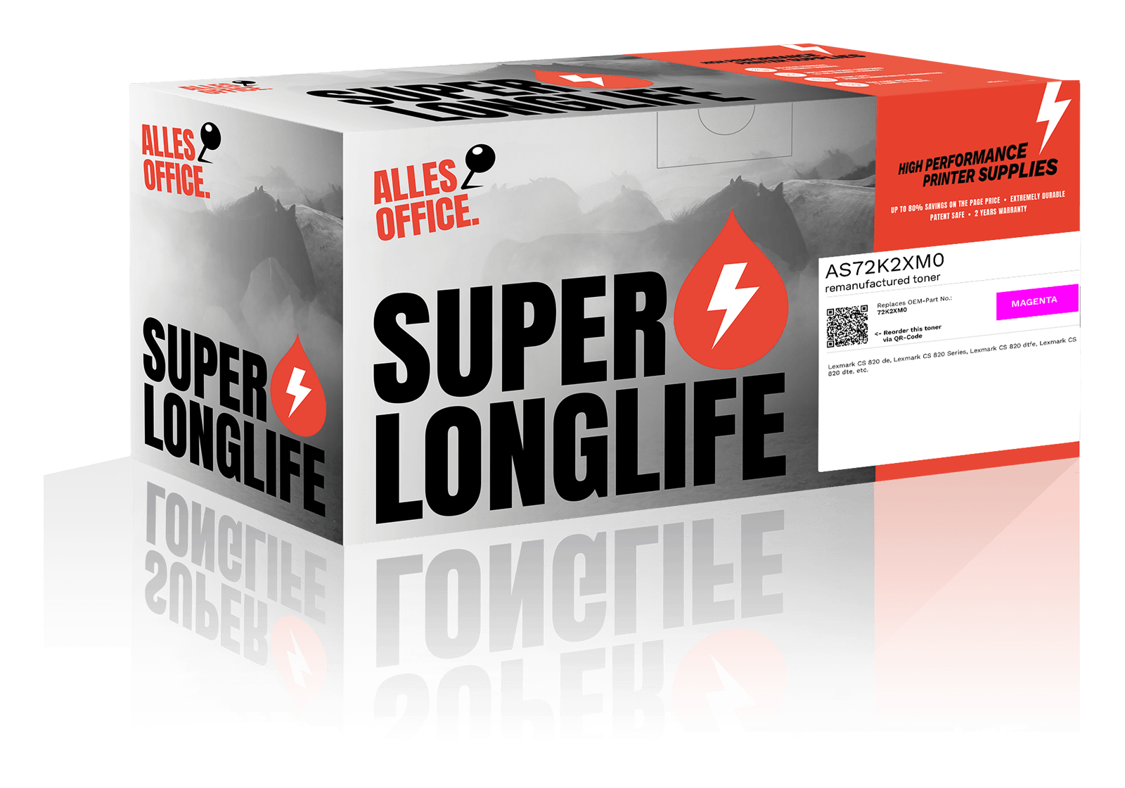 Superlonglife Lexmark 72K2XM0 Toner magenta
