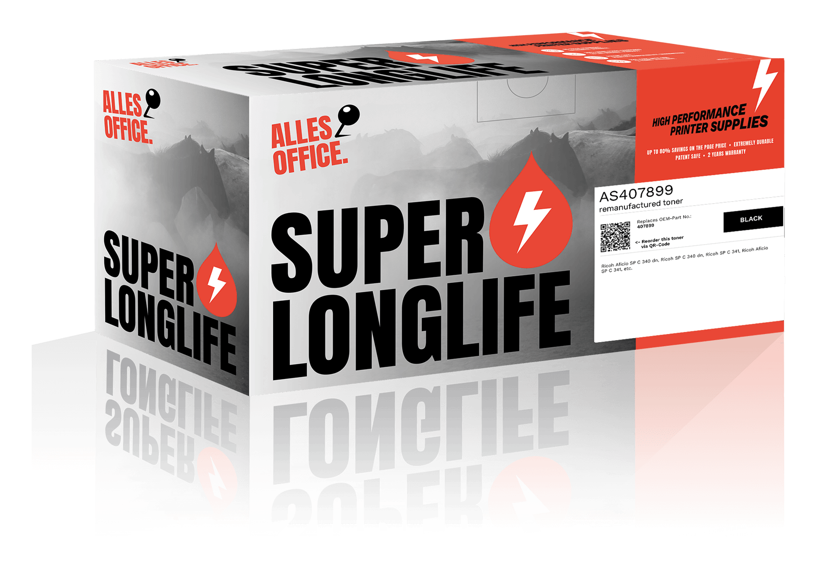 Superlonglife Ricoh 407899 Toner schwarz