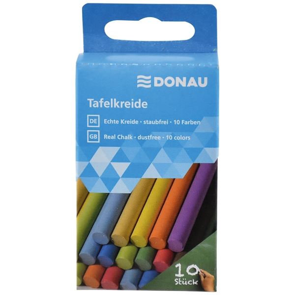 Schulkreiden Donau, farbig, 10 Stück
