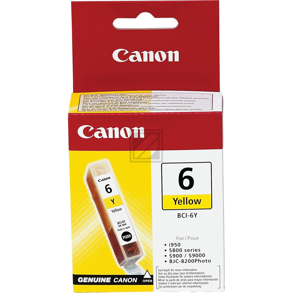 Canon Tintenpatrone gelb (4708A002, BCI-6Y)