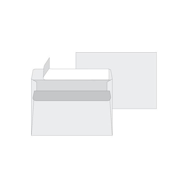 C5 selbstklebende Briefumschläge mit Abdeckband, 500 Stück, 80g/m2