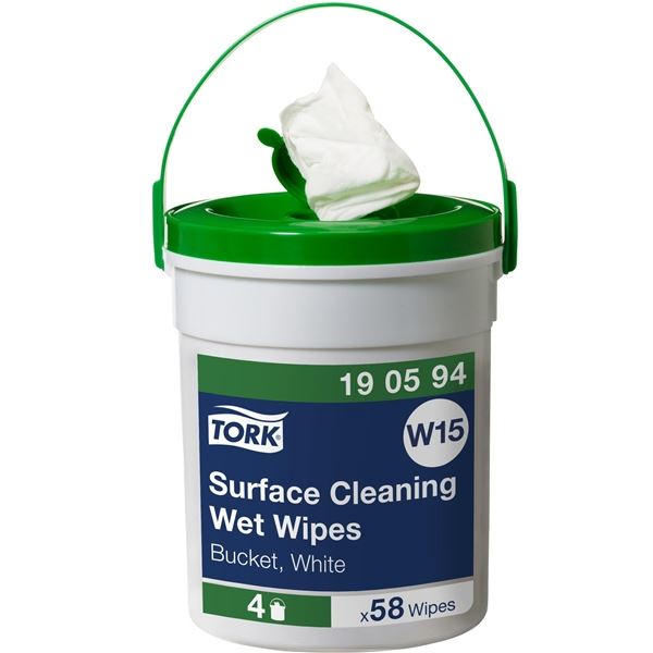 Tork Moist Textile Wipes - für die Reinigung von Oberflächen,