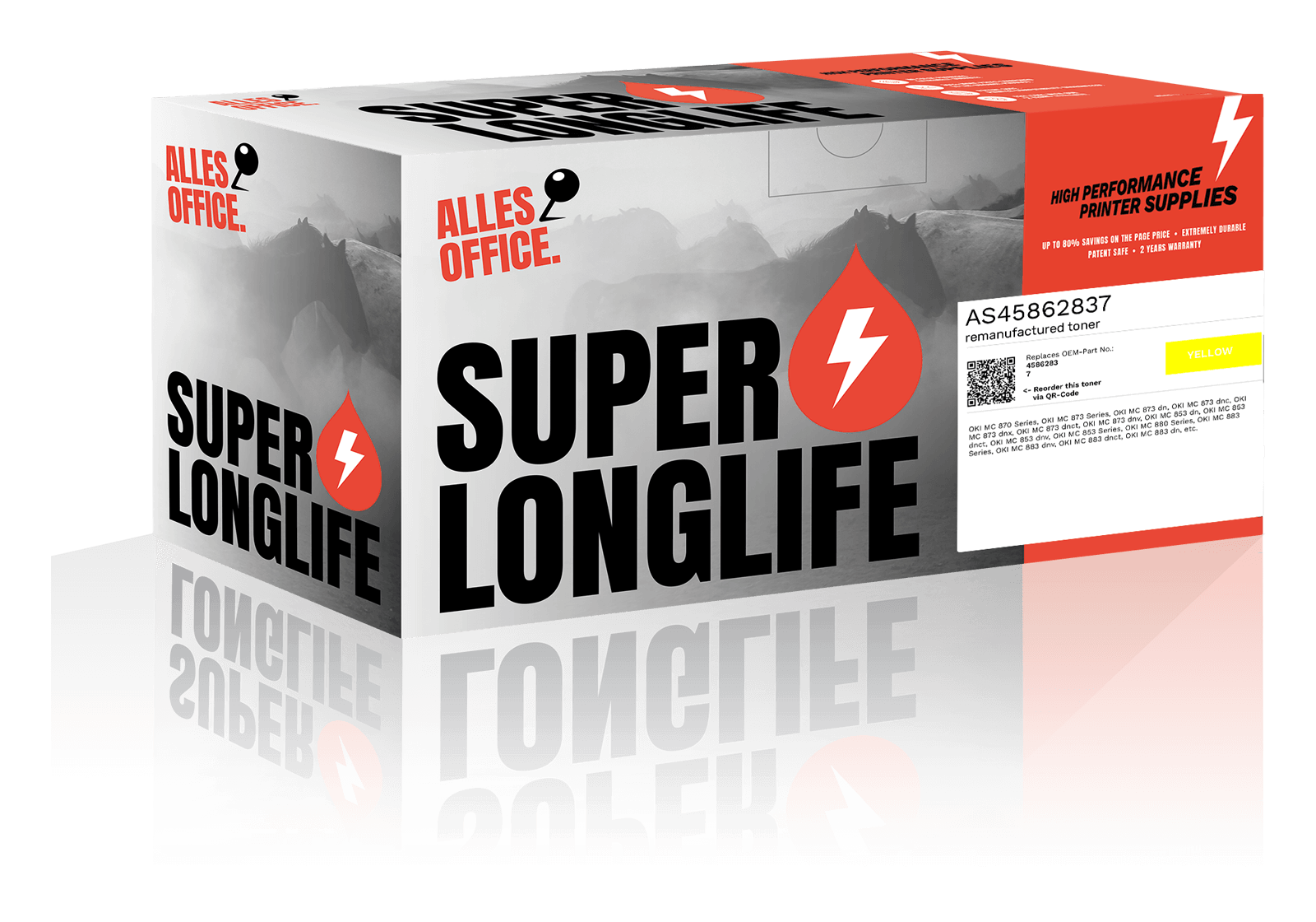 Superlonglife OKI 45862837 Toner gelb