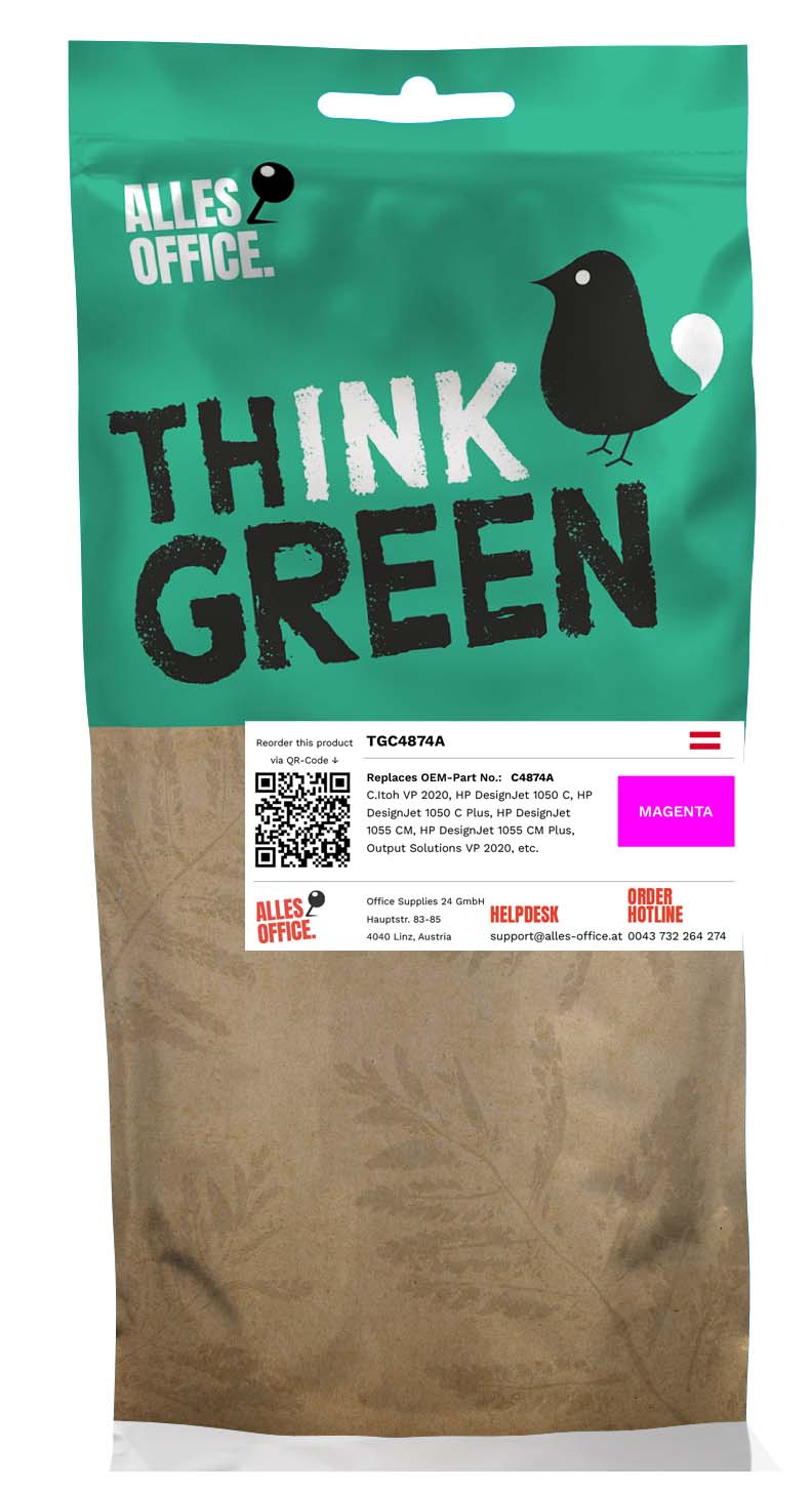 ThinkGreen HP C4874A / 80 Tinte magenta