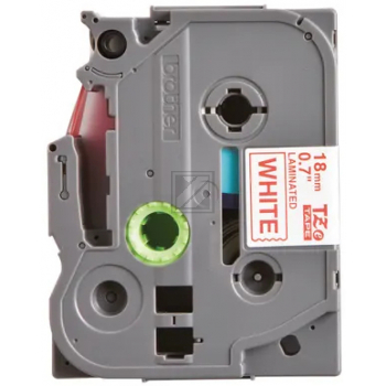 Brother Schriftbandkassette rot/weiß (TZE-242)