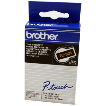 Brother Schriftbandkassette gold/schwarz (TC-301)