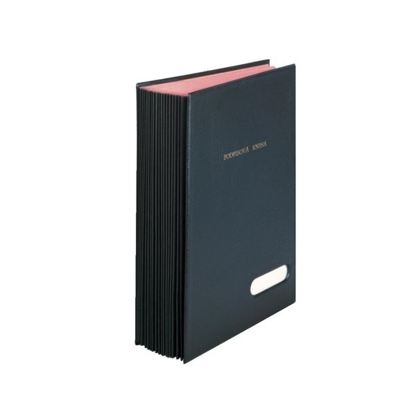 Unterschriftenbuch A4 " HANIBAL" 16 Fächer, schwarz, Kunststoff