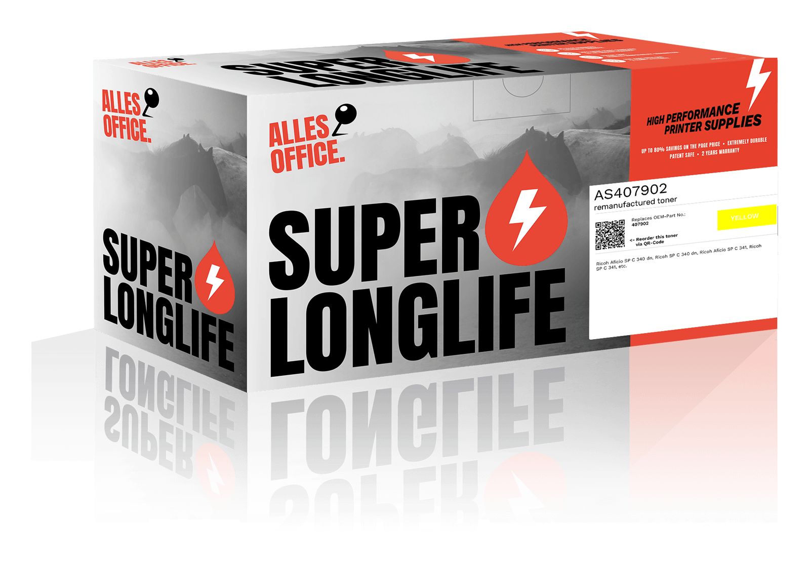 Superlonglife Ricoh 407902 Toner gelb