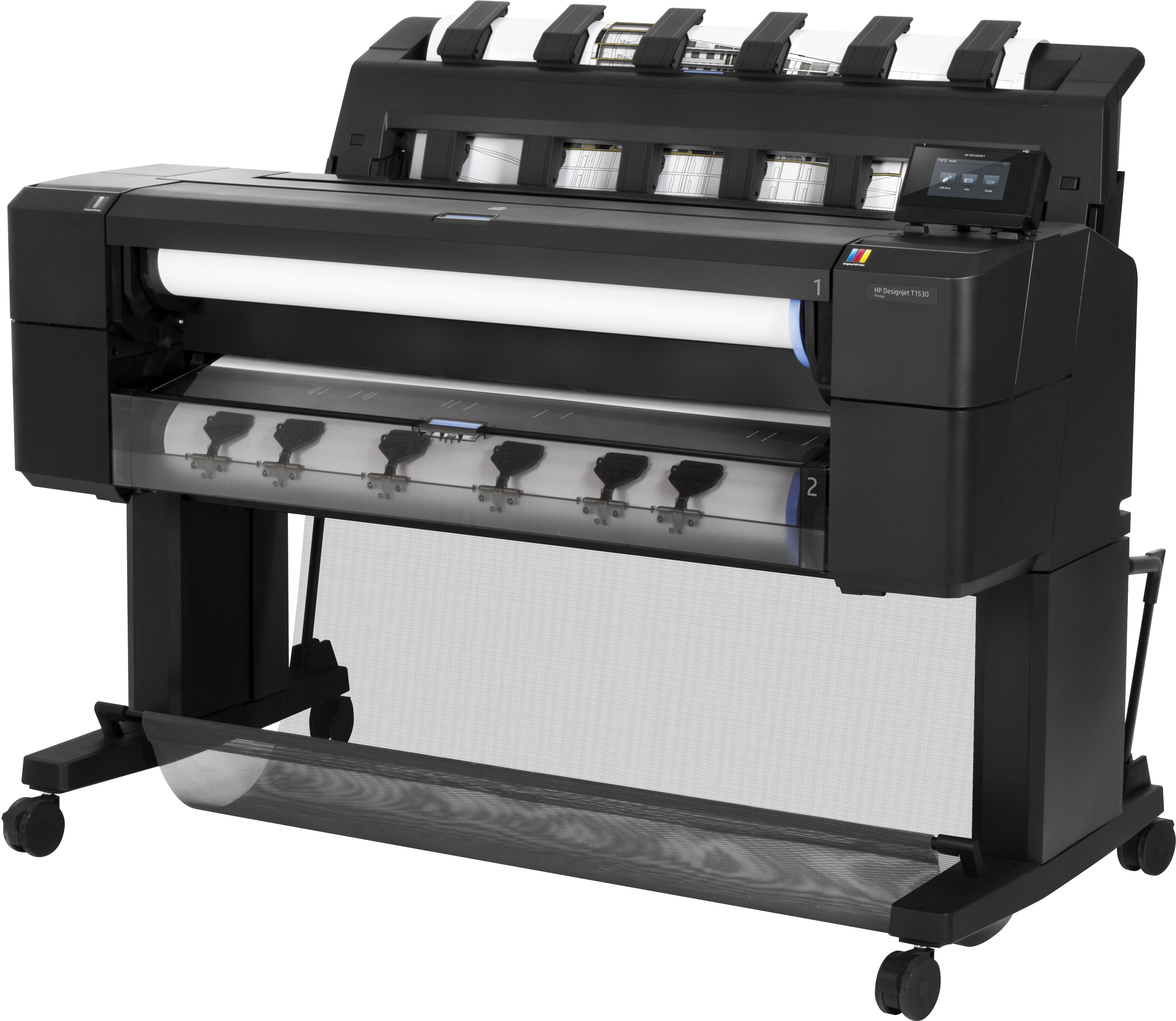 HP Designjet Impresora PostScript de 36" T1530 Großformatdrucker Thermal inkjet Farbe 2400 x 1200 DPI A0 (841 x 1189 mm) Eingebauter Ethernet-Anschluss