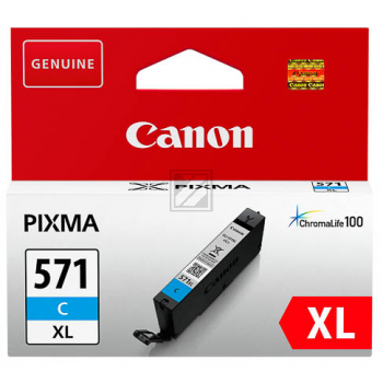 Original Canon 0332C001 / 571CXL Tinte cyan Canon Tintenpatrone cyan HC (0332C001, CLI-571XLC)