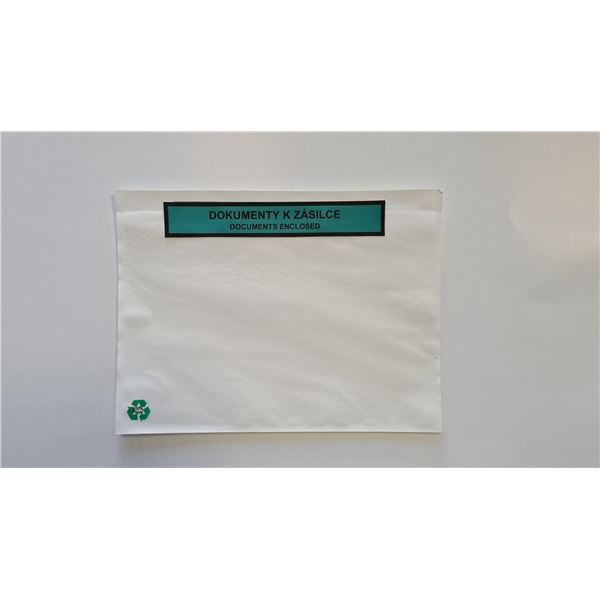 Selbstklebende Papiertaschen für Pakete C5, transparent grün 1000St.