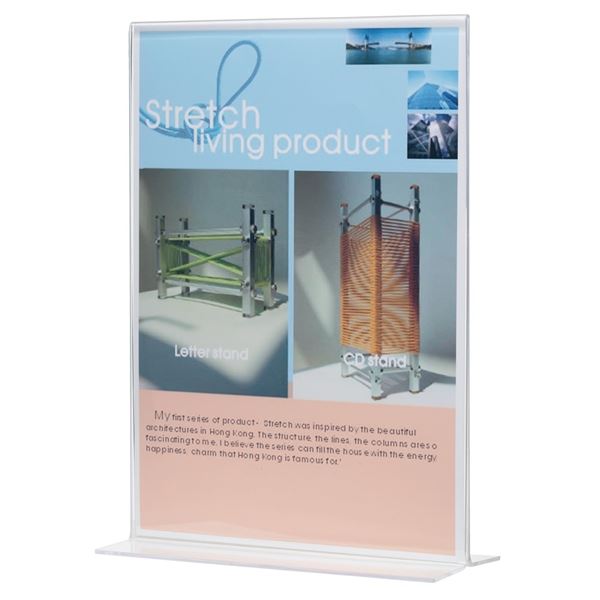 Präsentationsständer Q-Connect A4, T-Form Kunststoff