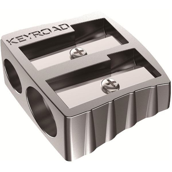 KEYROAD Metall-Duo-Spitzer, Metall, doppelt