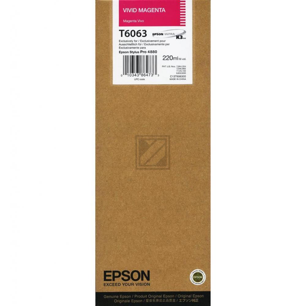 Epson Tintenpatrone magenta HC (C13T606300, T6063)