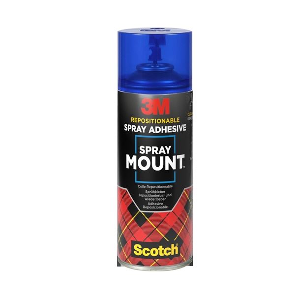 Spray Mount Adhesive, klar, 400 ml