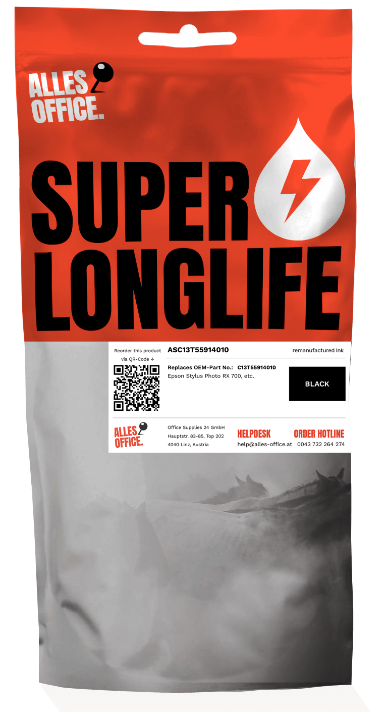 Superlonglife Epson C13T55914010 / T5591 Tinte schwarz