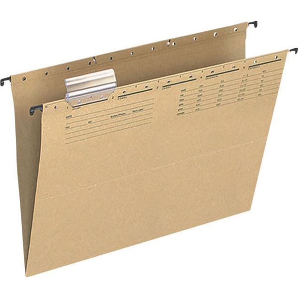 Q-Connect Hängeteller, offene Seiten, natur