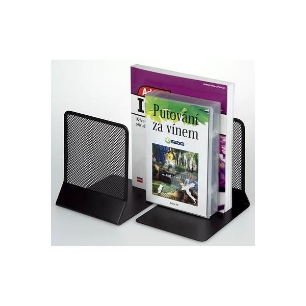 Draht-Buchstützen, schwarz