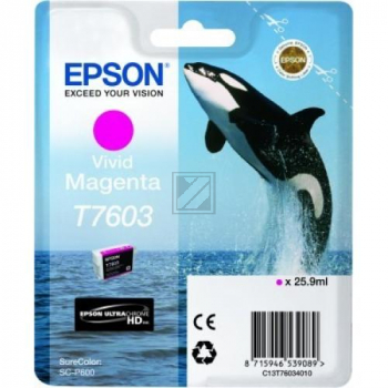 Epson Tintenpatrone magenta (C13T76034N10, T7603)