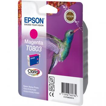 Test Epson Tintenpatrone magenta (C13T08034010, T0803)