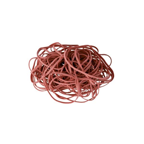 Q-Connect Gummibänder - 80 mm, rot, 100 g
