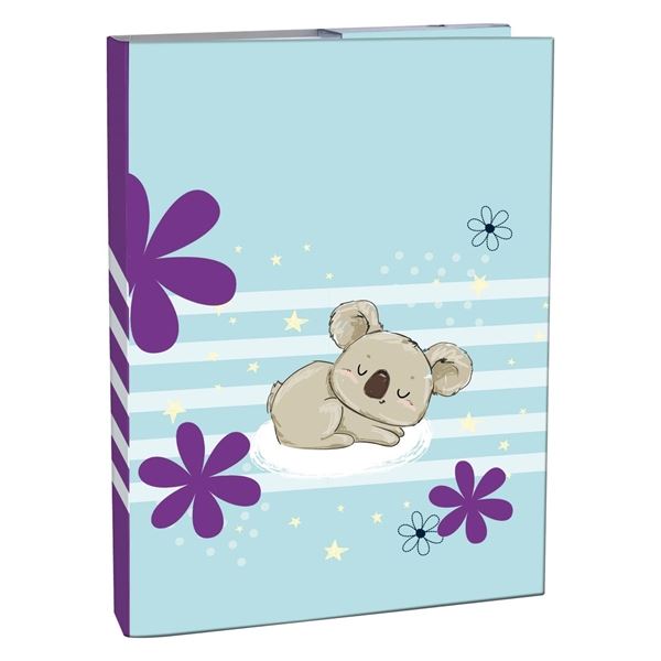 A4-Notizbuchbox mit Gummiband, Lazy Koala