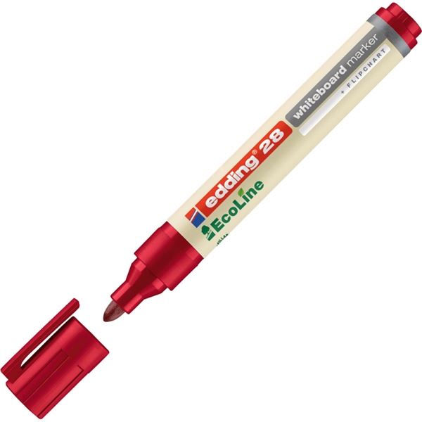 Whiteboardmarker EcoLine rot EDDING 28-002 Rundspitze