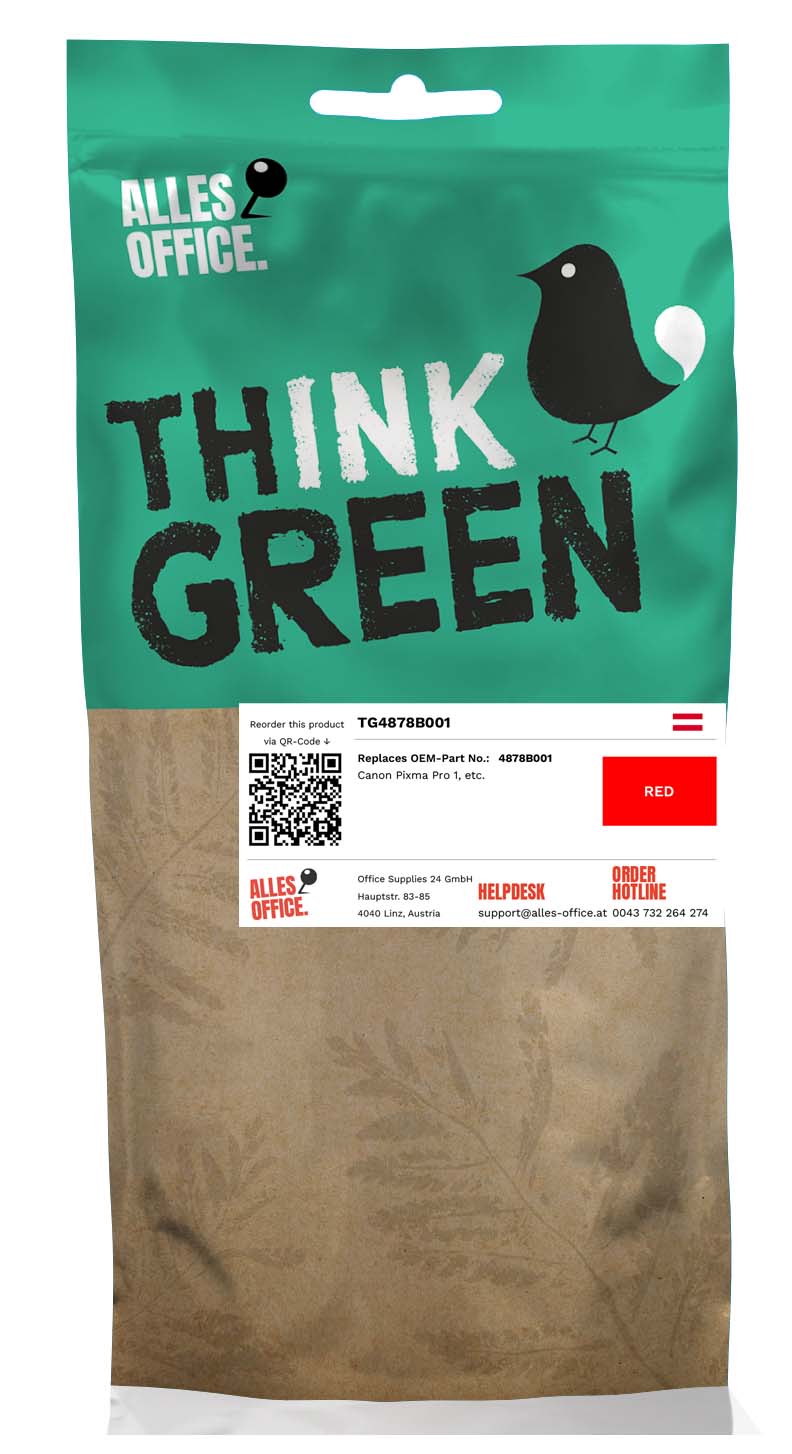 ThinkGreen Canon 4878B001 / PGI-29R Tinte rot