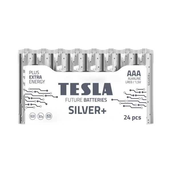 Alkalibatterien Tesla SILVER+ LR03, Typ AAA, 24 Stück