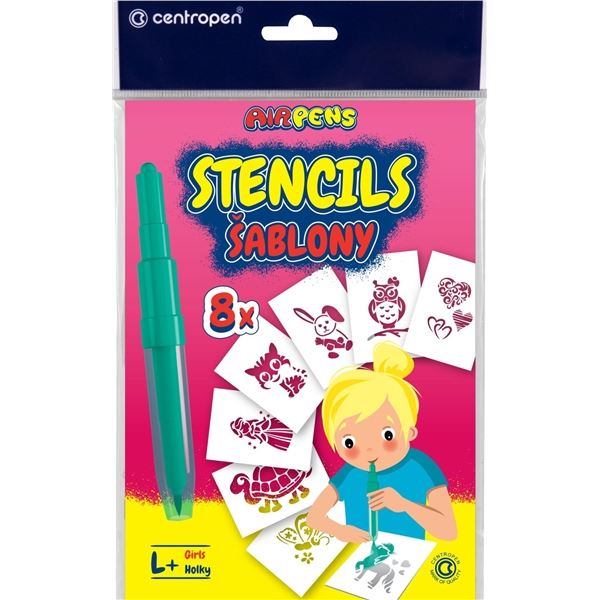 Centropen Papierschablonen für AIR PENS für Mädchen