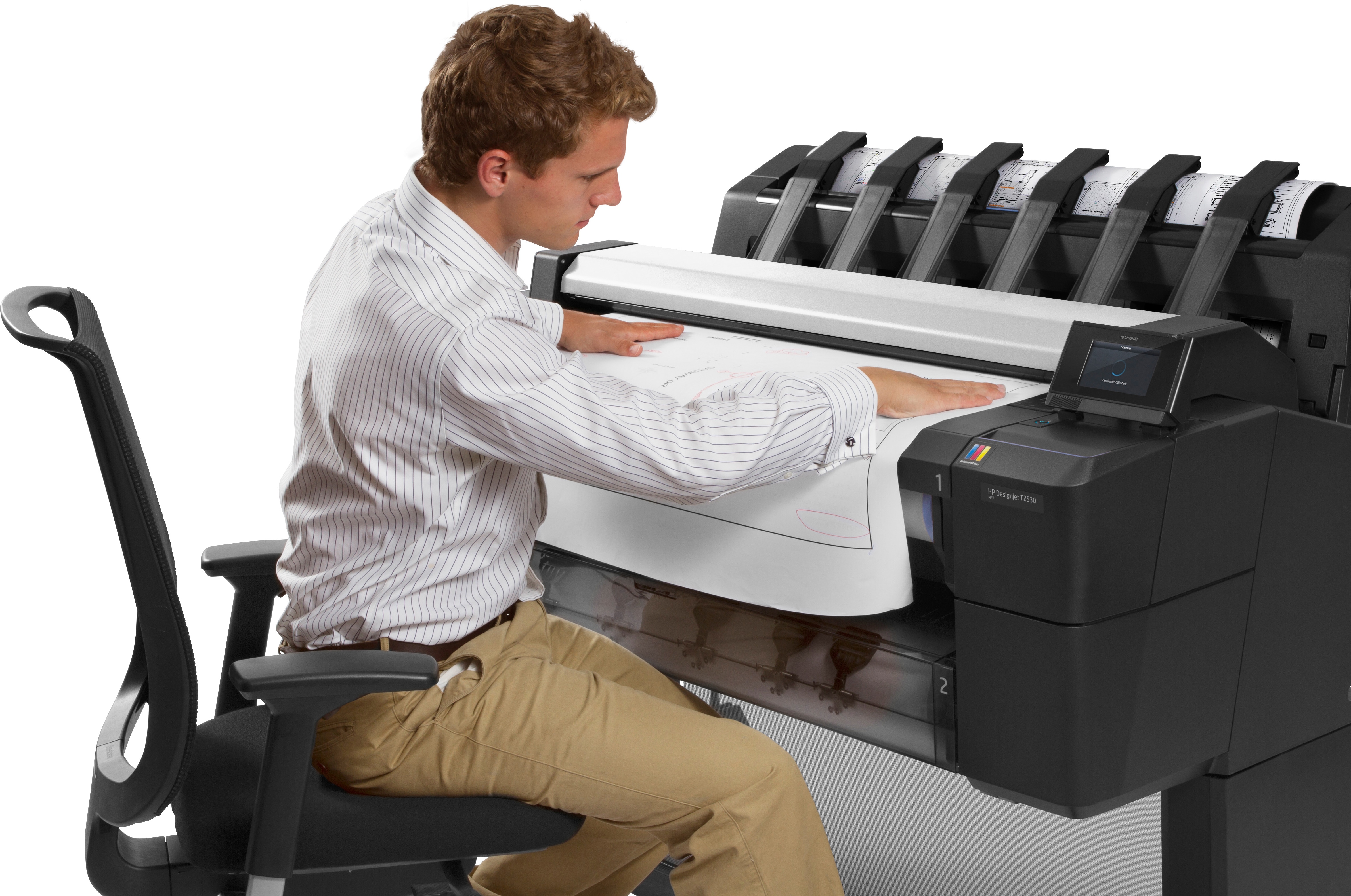 HP Designjet T2530 Großformatdrucker Thermal inkjet Farbe 2400 x 1200 DPI A0 (841 x 1189 mm) Eingebauter Ethernet-Anschluss