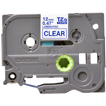 Brother Schriftbandkassette blau/transparent (TZE-133)