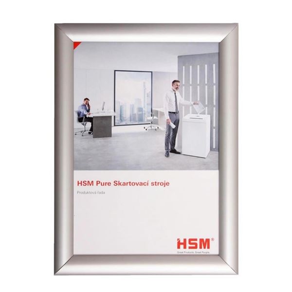 Klemmrahmen mit scharfen Ecken 25 mm, A4 21 x 29,7 cm