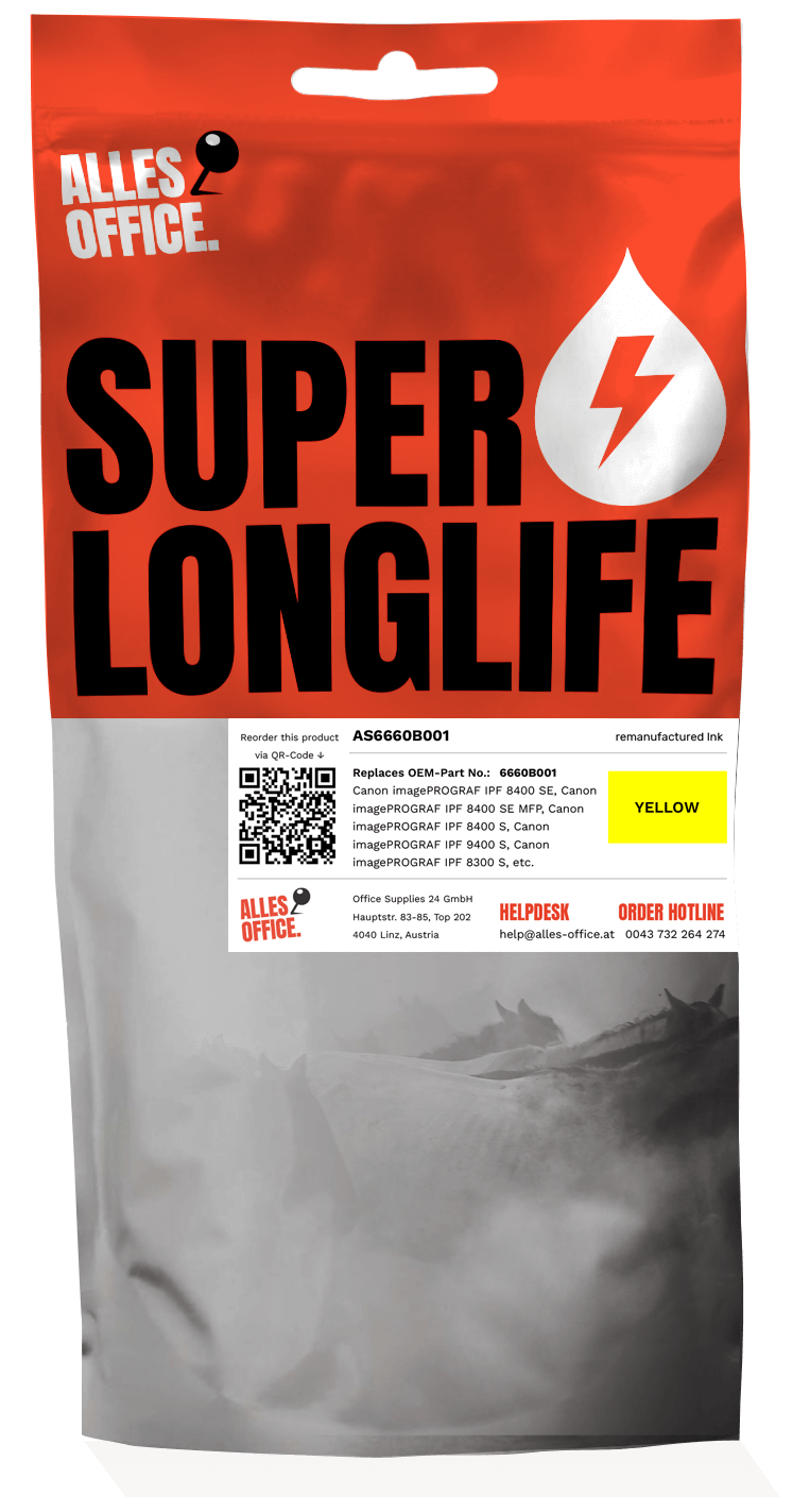 Superlonglife Canon 6660B001 / PFI-306Y Tinte gelb