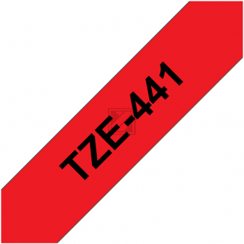 Brother Schriftbandkassette schwarz/rot (TZE-441)