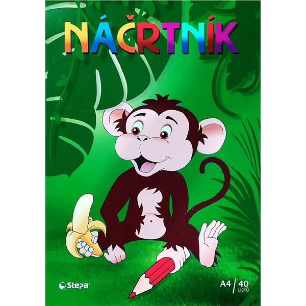 Skizzenbuch A4 - 80g/m2, 40 Blatt