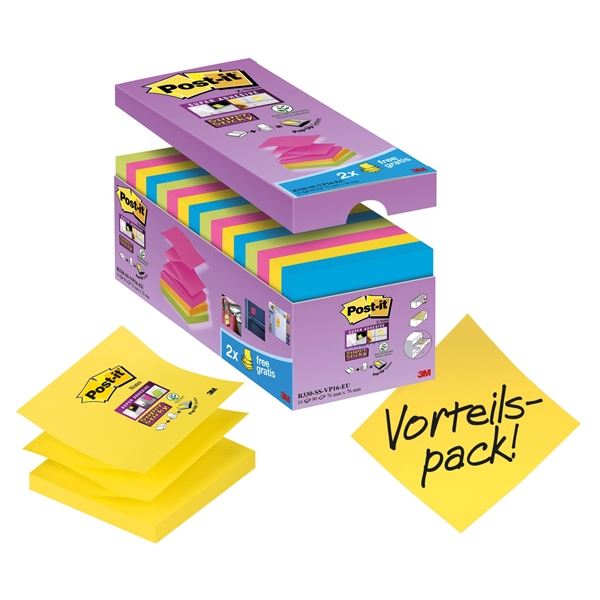 3M™ Post-it® Stark haftende Z-Flats, 76x76 mm