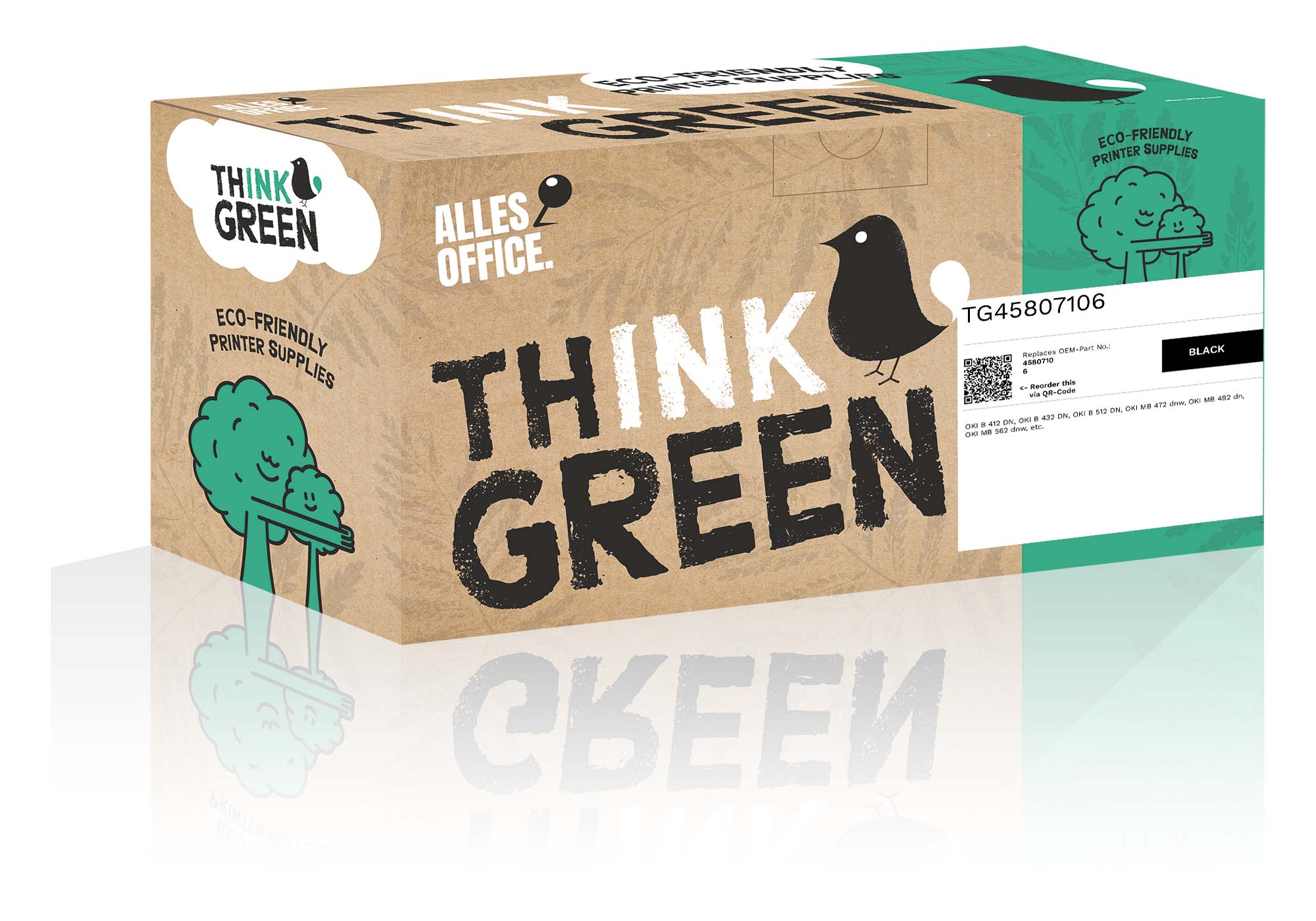 ThinkGreen OKI 45807106 Toner schwarz