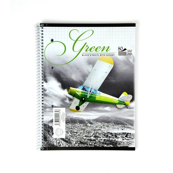 Notizbuch, A4, Spirale, 80 Blatt, quadratisch