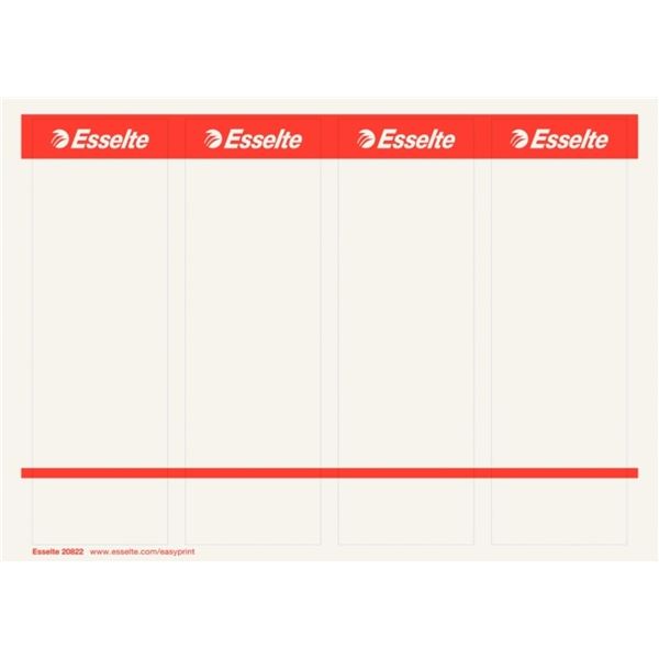 Selbstklebende Etiketten für Esselte-Ordner 7,5 cm, 40 Stk.