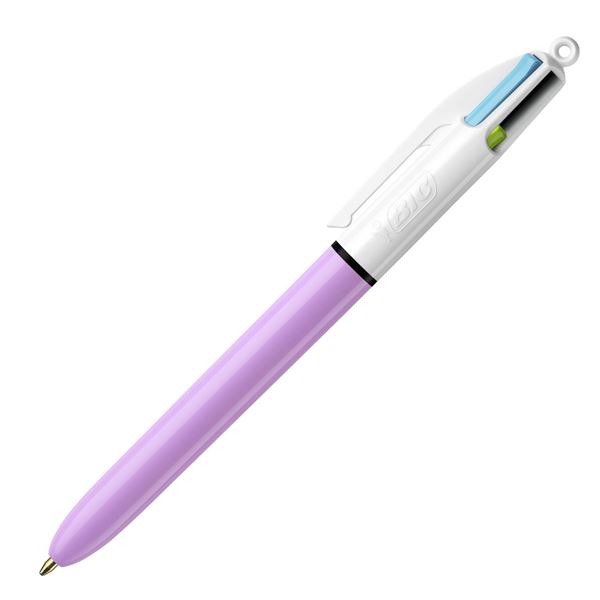 Kugelschreiber Bic FUN - vier Farben, lavendel