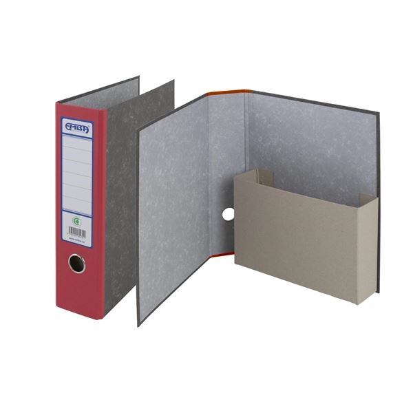 Archivtaschenordner EMBA, A4, roter Rücken
