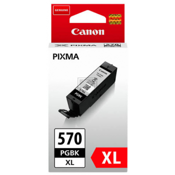 Original Canon 0318C001 / 570PGBKXL Tinte schwarz Canon Tintenpatrone photo schwarz HC (0318C001, PGI-570XLPGBK)