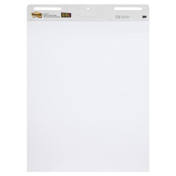 Selbstklebendes Flipchart Post-it,63,5x76,2 cm,weiß,3Stück