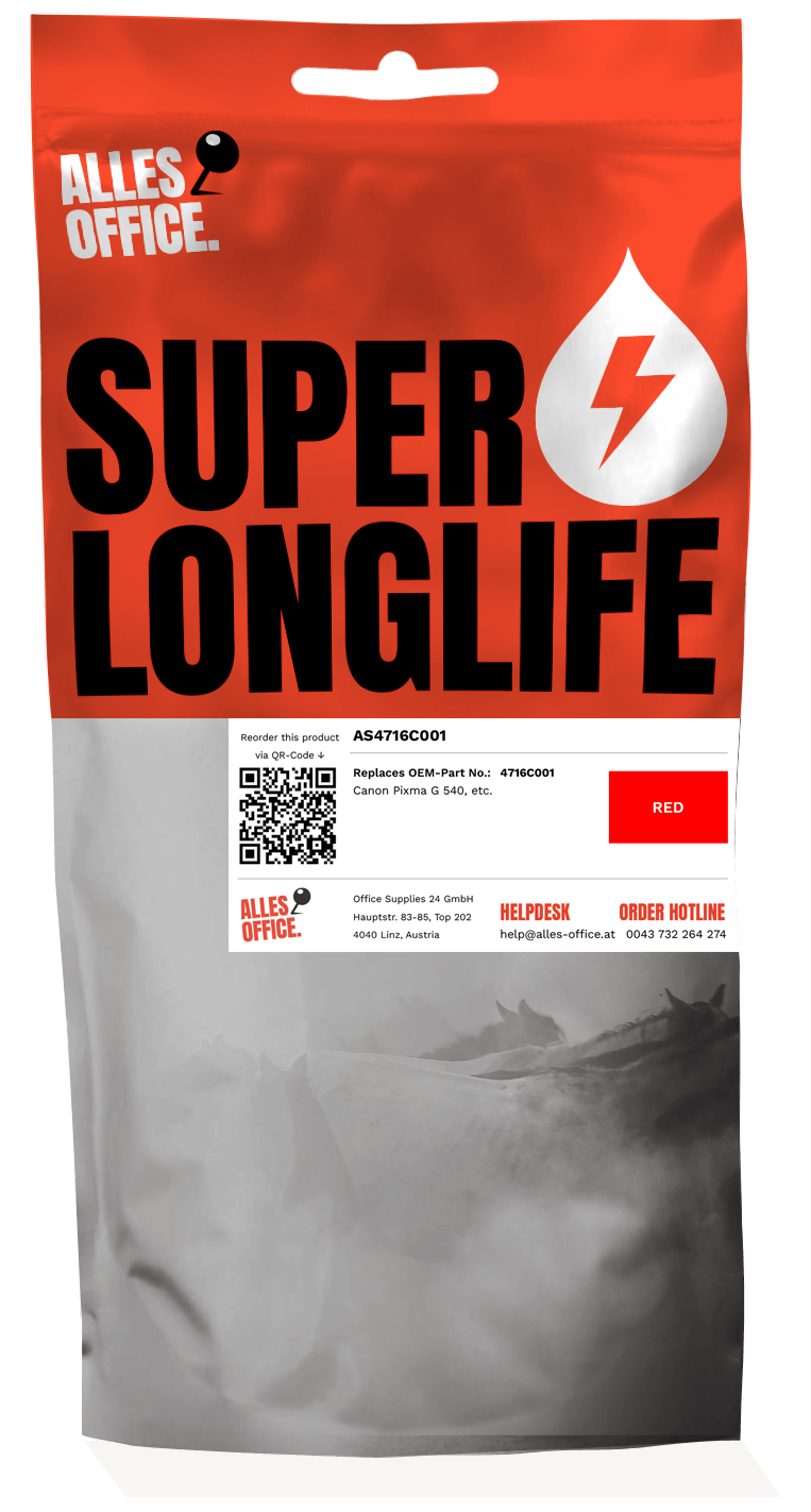 Superlonglife Canon 4716C001 / GI-43R Tinte rot