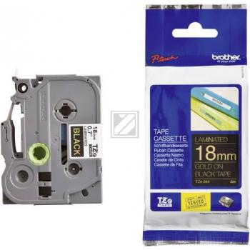 Brother Schriftbandkassette gold/schwarz (TZE-344)