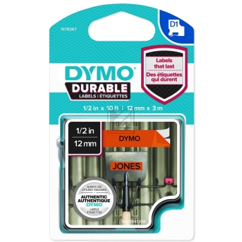 Dymo Schriftbandkassette 12mm schwarz/orange (1978367)