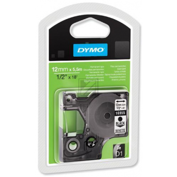 Test Dymo Schriftbandkassette schwarz/weiß (S0718060, 16959)