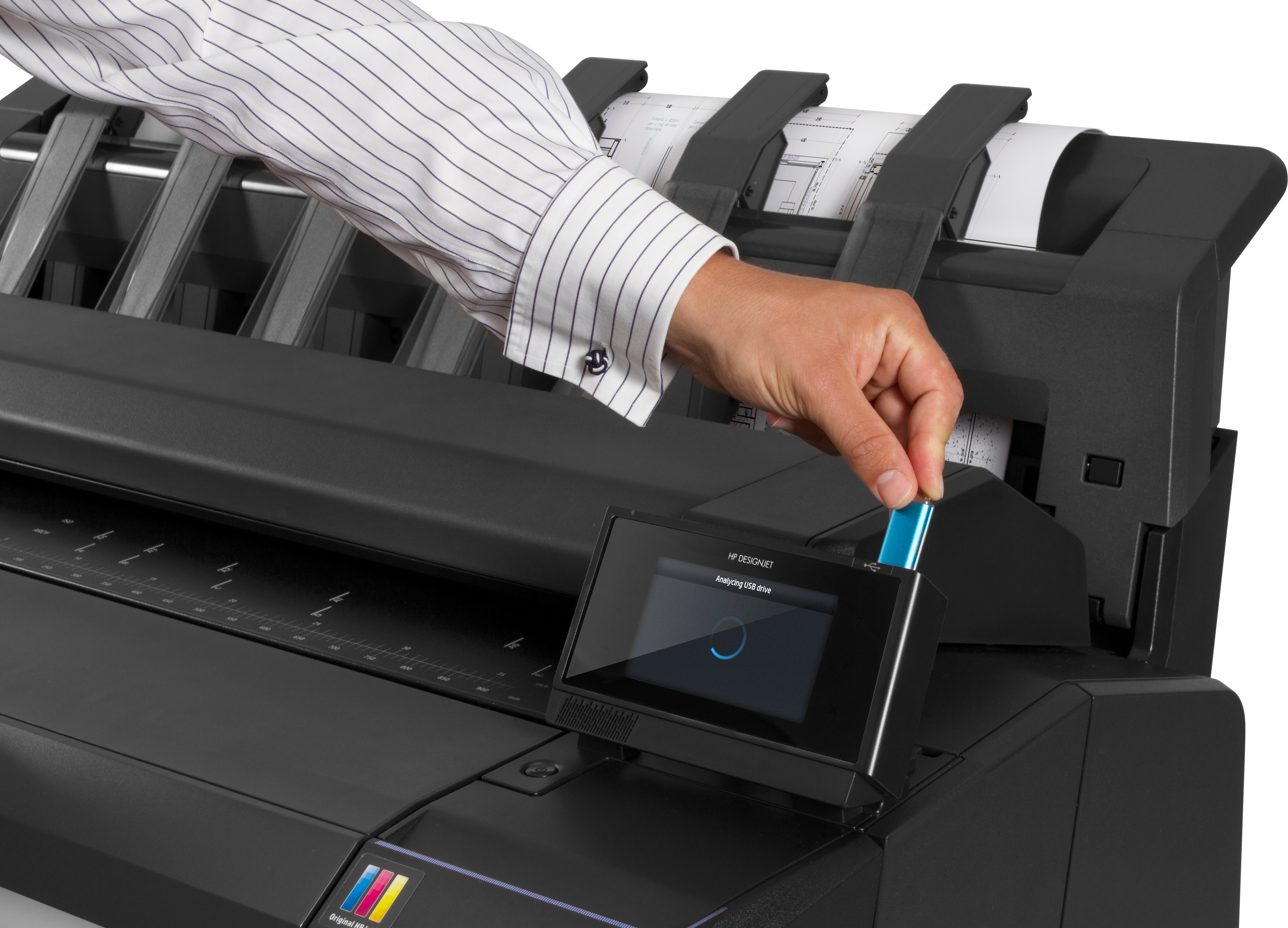 HP Designjet T2530 Großformatdrucker Thermal Inkjet Farbe 2400 x 1200 DPI A0 (841 x 1189 mm) Eingebauter Ethernet-Anschluss