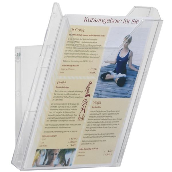 Prospekthalter Combiboxx, A4 für Schreibtisch und Wand